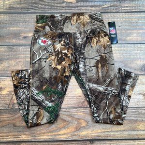 Kansas City Chiefs NFL Realtree Camo Camouflage Fitted Leggings Women's M NEW